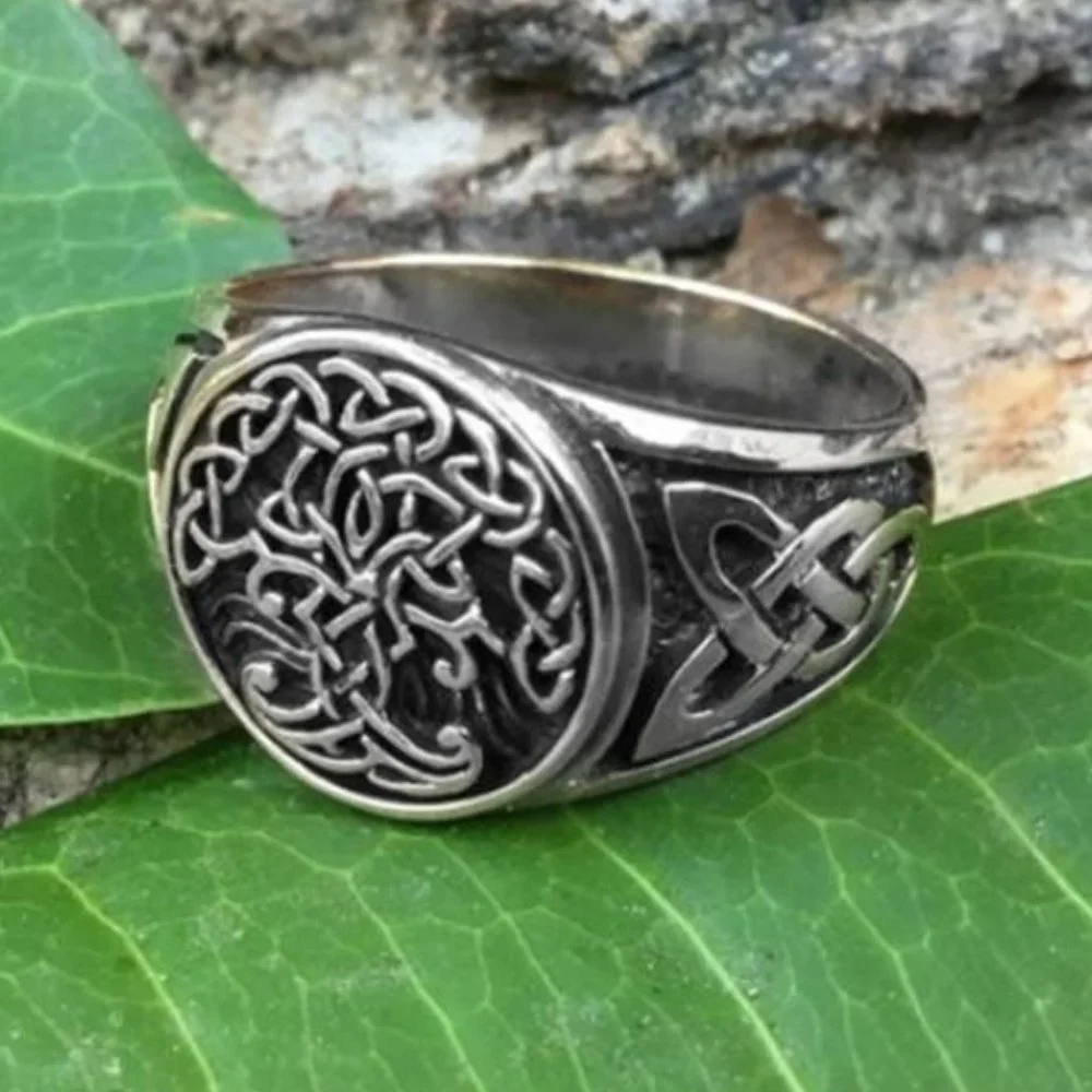 New Gorgeous Celtic Knot Tree Of Life Men's Ring